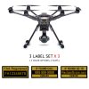 Yuneec Typhoon H FAA UAS Registration and phone number labels by Reclaimdrone.com