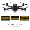 Yuneec Mantis Q FAA UAS Registration and phone number labels by Reclaimdrone.com