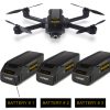 Yuneec Mantis Q with FAA UAS Certificate Number on Labels and labels on batteries