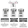 DJI Phantom 3 | 4 FAA Certificate Registration ID labels on batteries
