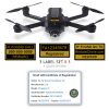 Yuneec mantis Q FAA Certificate Registration ID card and label bundle for commercial drone pilots