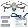 Mavic Pro 2 | Zoom FAA Certificate Registration ID card and label bundle for commercial drone pilots