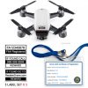 DJI Spark drone with FAA Certificate Registration ID card and label bundle for commercial pilots