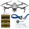 Mavic Pro 2 | Zoom FAA Certificate Registration ID card and label bundle for hobbyist drone pilots