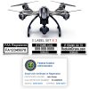 Yuneec Typhoon Q500 | 4K FAA Certificate Registration ID card and label bundle for hobbyist drone pilots