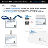 What you will receive with the Mavic Air FAA Identification Bundle for Commercial Pilots