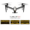 DJI Inspire 1 | 2 FAA UAS Registration and phone number labels by Reclaimdrone.com