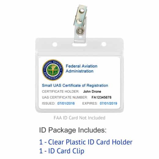 Display FAA Certificate in plastic holder with clip