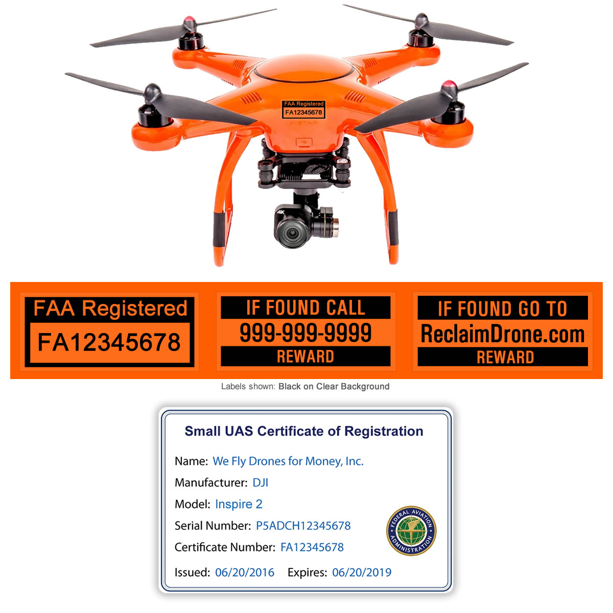 Kent Calculation engineer X-Star Bundle – FAA Registration Card and Labels (3 sets) – Commercial  Pilots – ReclaimDrone.com