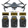 DJI Mavic Pro FAA Certificate of Registration and phone number labels on battery