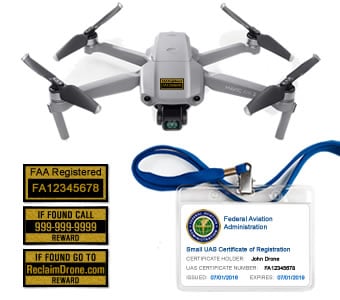 Mavic Air 2 drone FAA registration premium bundle 
