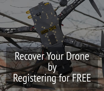 Register your drone for free in our drone registery to recover when lost